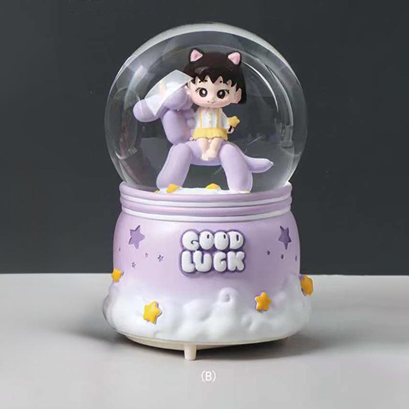 Astronaut Crystal Ball Music Box Ornament - Student Snow Globe Birthday Gift