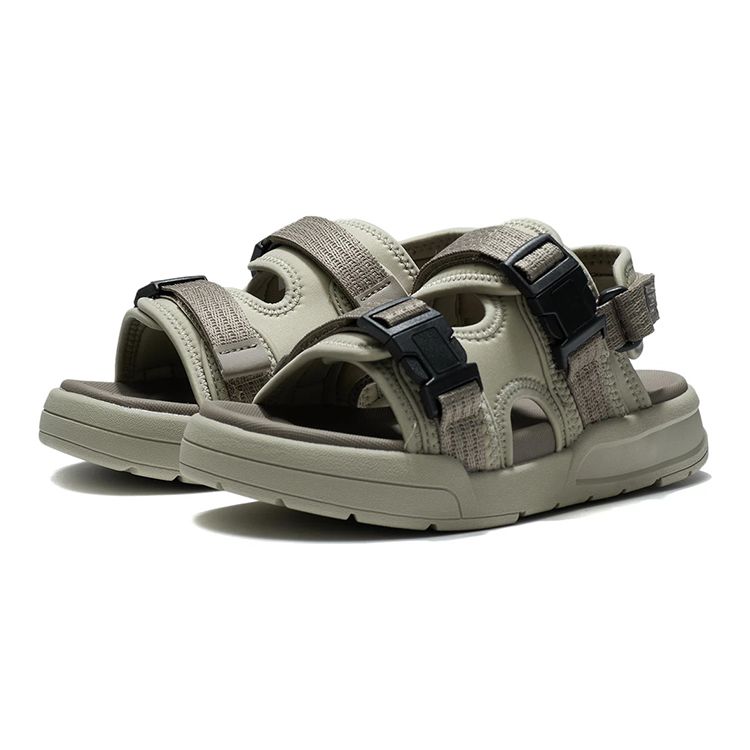 Li Ning Comfortable Shock-Absorbing Childrens Sandals Kids Footwear Mica Gray-Brown YKUS034-3