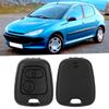 2 Knoppen Auto Intelligente Afstandsbediening Sleutelhanger Hoesje Vervanging Geschikt voor Peugeot 206