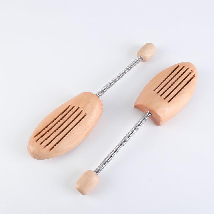 Adjustable Beechwood Women's Shoe Tree - Spring Loaded, Wooden, Customizable Shoe Stretcher
