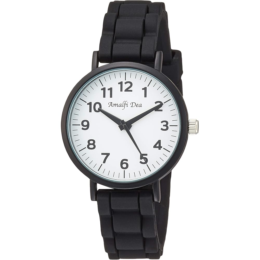 Arias Amalfi Dia Analog Women s Watch Waterproof White Dial Black Urethane Strap WW20050A-197