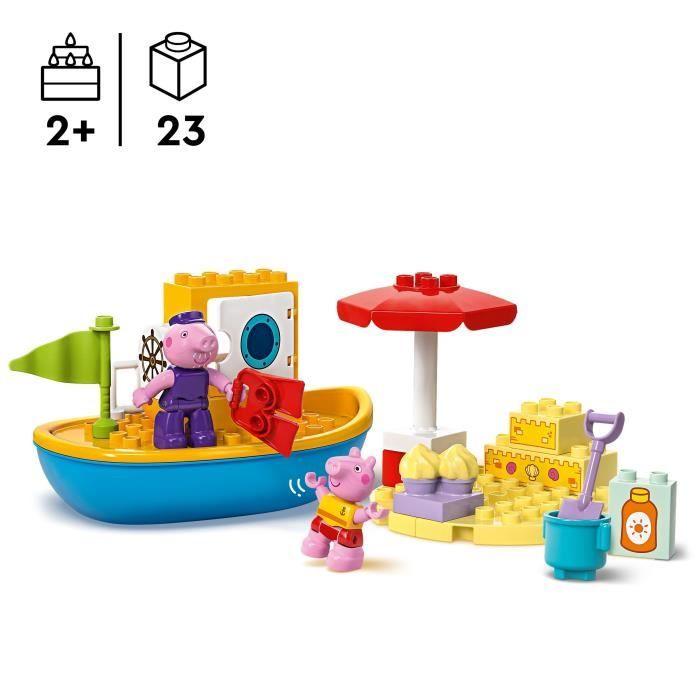 LEGO® DUPLO® 10432 Peppa Pigs Bootsfahrt – Badespielset für Kleinkinder
