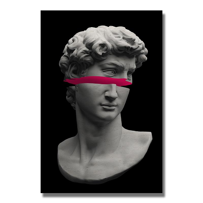 

Абстрактная картина Дэвида Каванса, скульптура Дэвида с очками, плакат и принты, настенная художественная картина для гостиной, домашний декор Cuadro 21x30cm No Frame