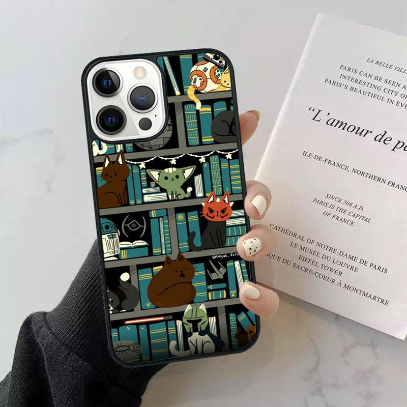 Library In Wonderland Phone Case Cover For iPhone 17 Air 15 13 Pro Max 16 14 Plus 11 12 Apple max