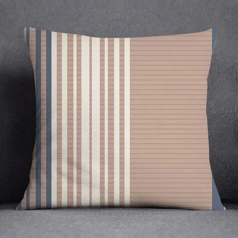 Federa Decorativa Quadrata con Motivo Geometrico Floreale Nordico Copricuscino per Casa Ufficio