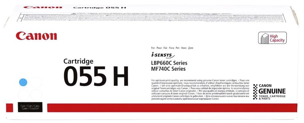 Canon Toner 055H zestaw 4 kolorów [Oryginalny produkt] (CRG-055H BK/C/M/Y)