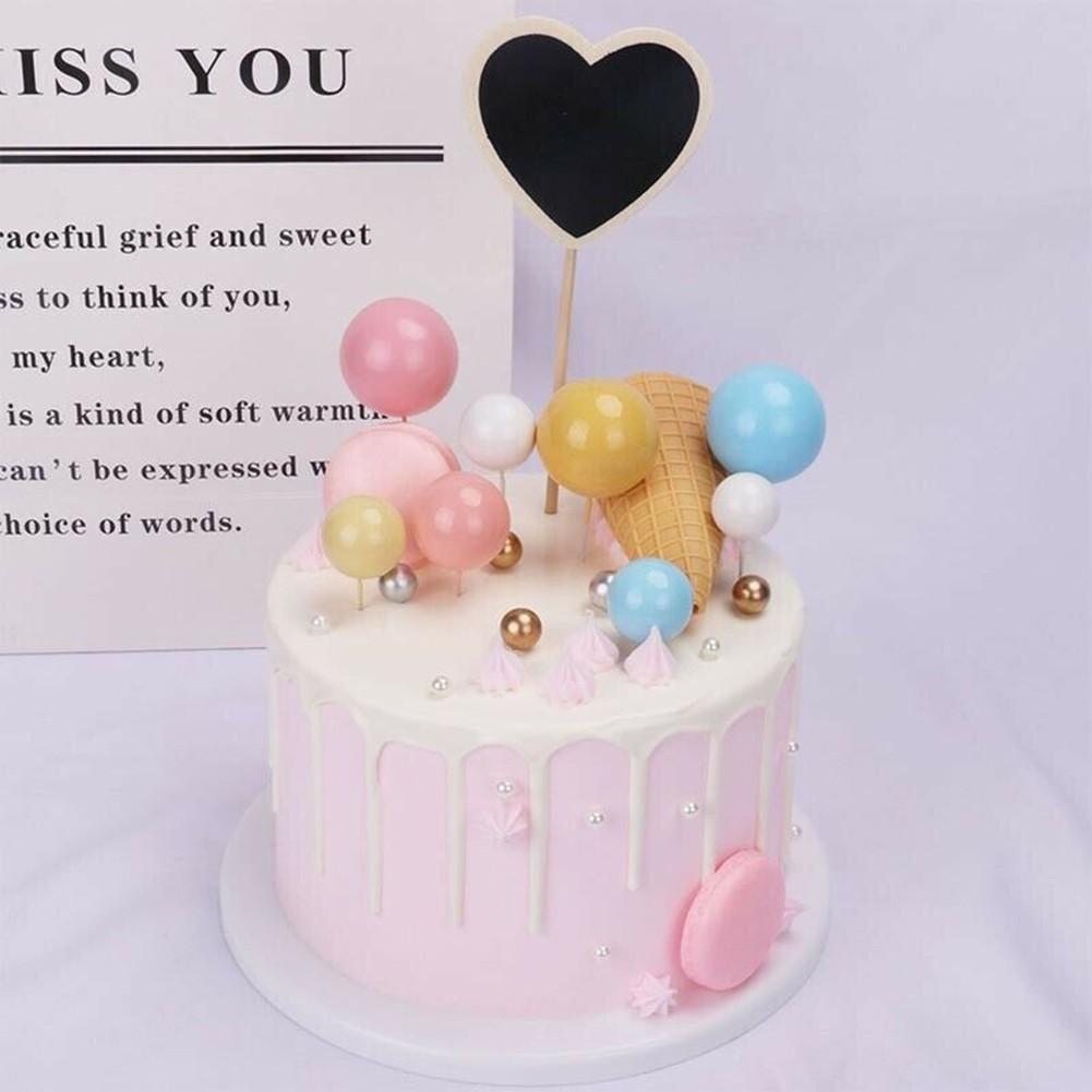 20pcs Cake-Toppers Ball Cake Topper Ball Decor Birthday Party Christmas