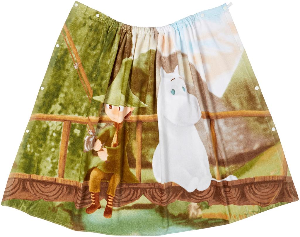 Marushin 80cm Roll Two Best 1405021100 Towel, Moomin, 80x120cm, Friends, 100% Cotton,