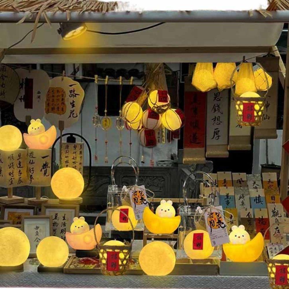 3D Pack the Moon Light Mid Autumn Festival Traditional Festival Lantern Small Night Lights  Gift