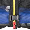 Outdoor Elastic Trampoline, Elastic Mat for Adults for Garden with Safety Net and Padded Edge, Garden and Home Games, Ø244x240cm, Blue and Black