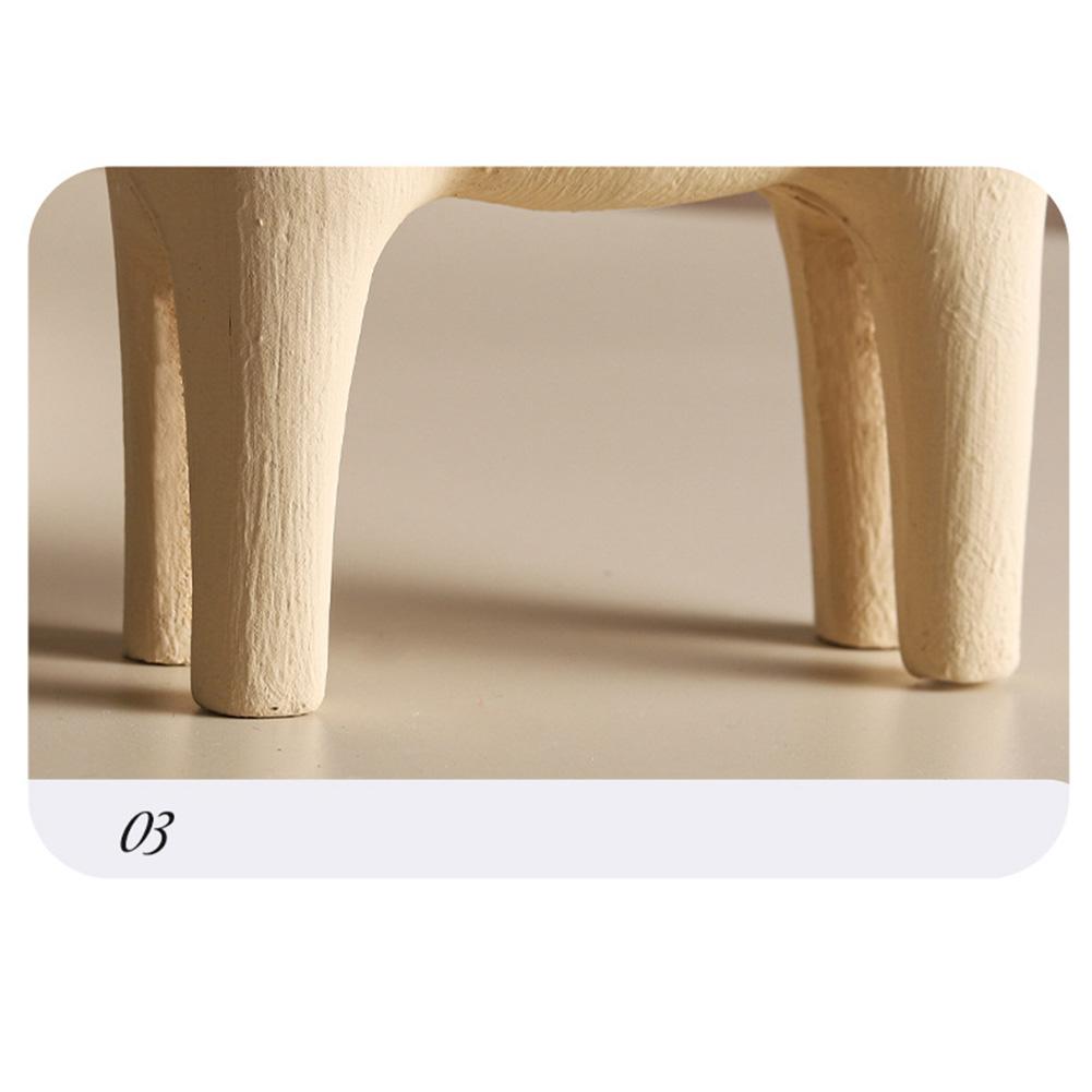 Wooden Horse Figurine Ornament Modern Minimalist Art Crafts For Living Room Bedroom Desktop Decoration