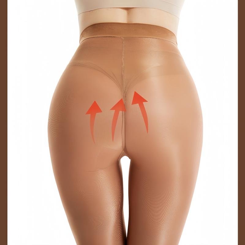 70D Plus Size Woman Shiny Glossy Pantyhose Sexy Sheer Stockings Tights Elastic Shiny Leggings Shaping Stockings Long Socks for Woman