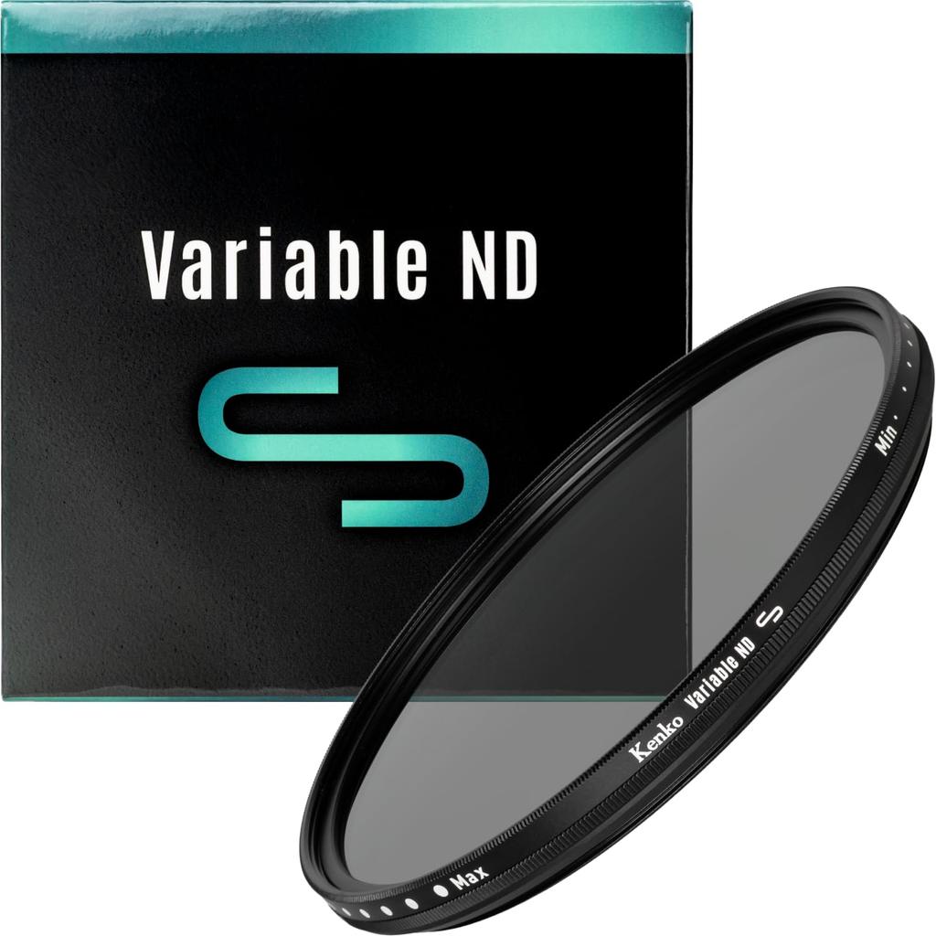Kenko Variable ND Variable ND S for video and still prevents slow shutter and equivalent to 205525 Filter, 55mm, photography, overexposure, speed,