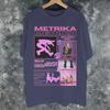 Singer Metrika Album Tour 2026 Graphic Printing T Shirts For Unisex Unisex Pure Cotton Tee Shirt Clothes