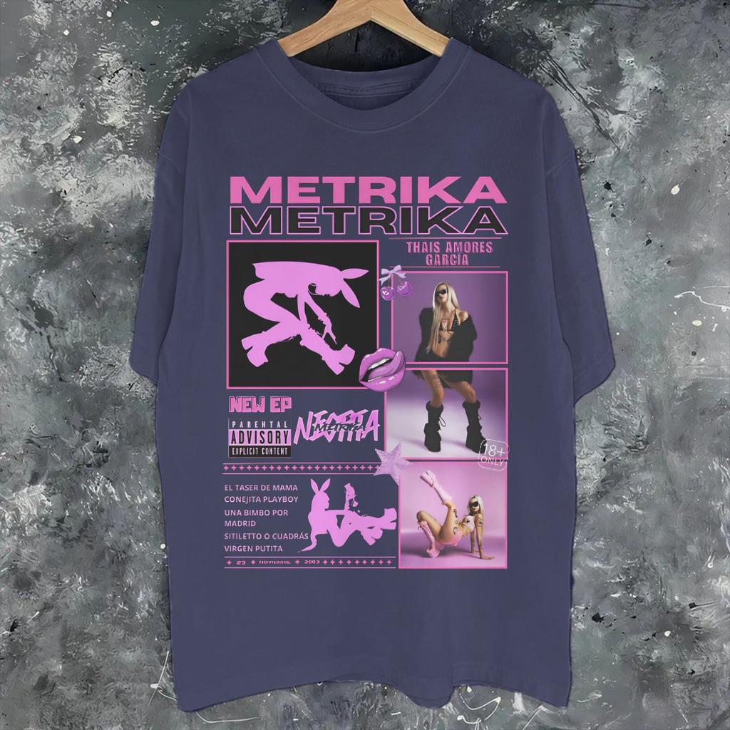 Singer Metrika Album Tour 2026 Graphic Printing T Shirts For Unisex Unisex Pure Cotton Tee Shirt Clothes