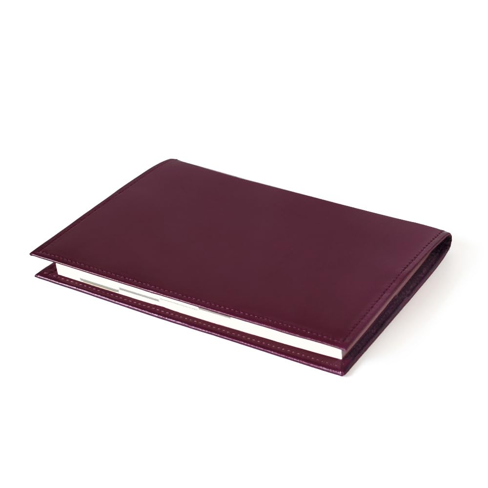 

Handmade leather book B6 size made in Japan by a bag maker cover, (burgundy),