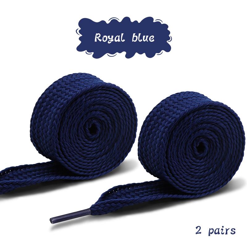 2 Paia di Lacci più Larghi da 2 cm per Scarpe Nuove Scarpe da Ginnastica Casual Lacci Piatti Lacci alla Moda Corda per Lacci 100/120/140/160CM Accessori per Scarpe