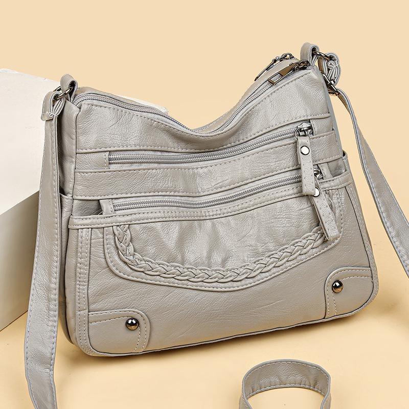 2026 Damen Weiches Leder Schulter- & Umhängetasche Vielseitige Mehrzweck-Schultertasche für mittlere und ältere Jahre
