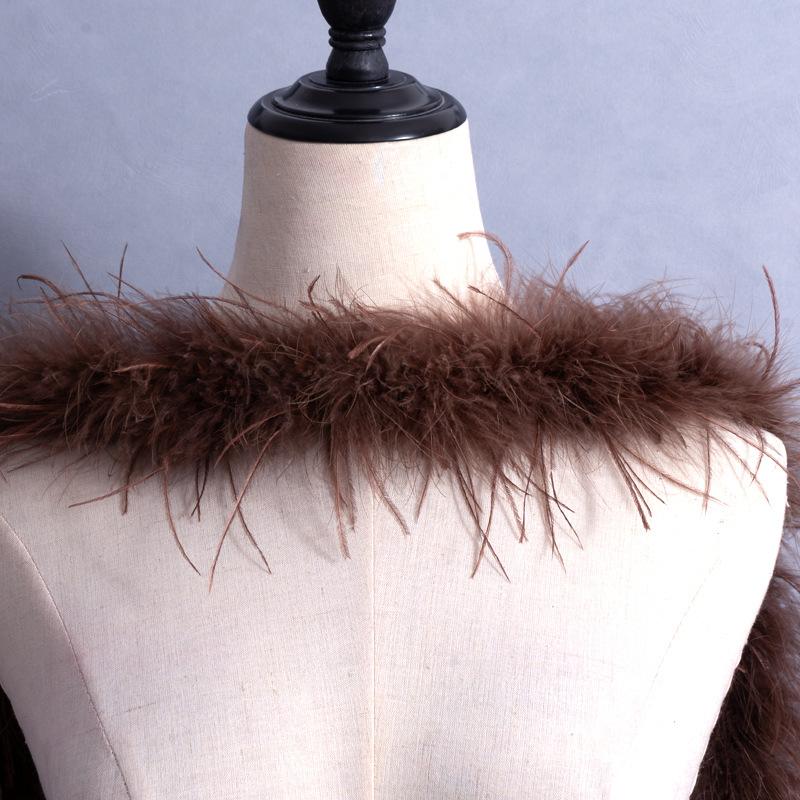 Special Offer White Black Ostrich Feather Top Latin Dance Clothes Pajamas Nightgown Diy Decorative Clothing Accessories