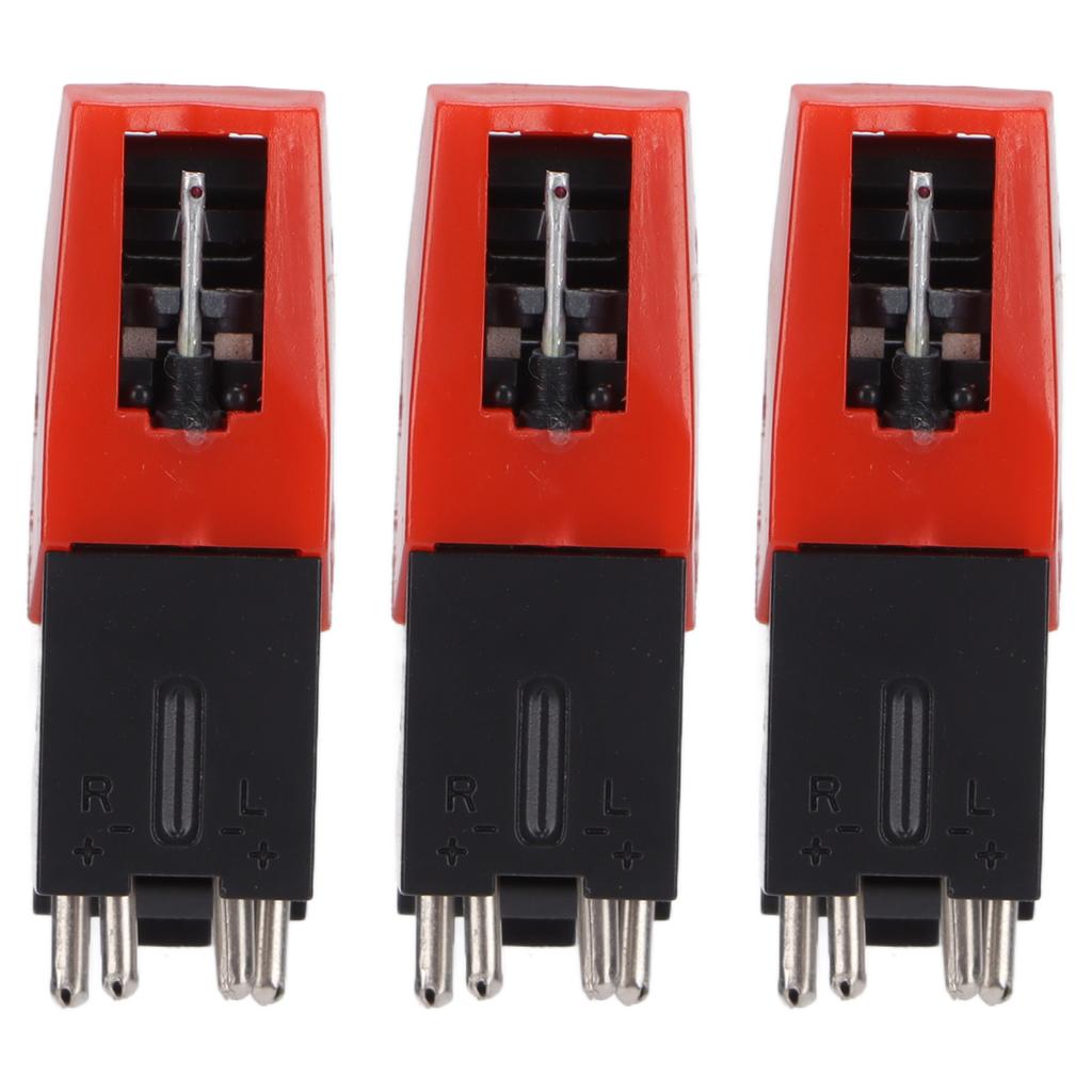 3 Pcs Record Player Needle Antique Replacement Vinyl Phonograph Stylus for Turntable LP