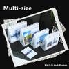 Simple PP Photo Album Clear 3/4/5/6 Inch Photo Card Binder Loose Leaf Design Mushroom Hole Photocard Holder DIY Photo Album