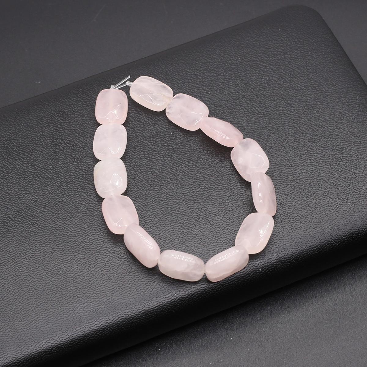 

Призматические бусины из натурального камня унакит/агат/содалит граненые бусины для изготовления ювелирных изделий DIY ожерелье браслет серьги аксессуар Rose Quartz/16x12mm