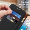 For iPhone 17 Pro Case Compatible with MagSafe RFID Blocking Card Holder Leather Phone Cover