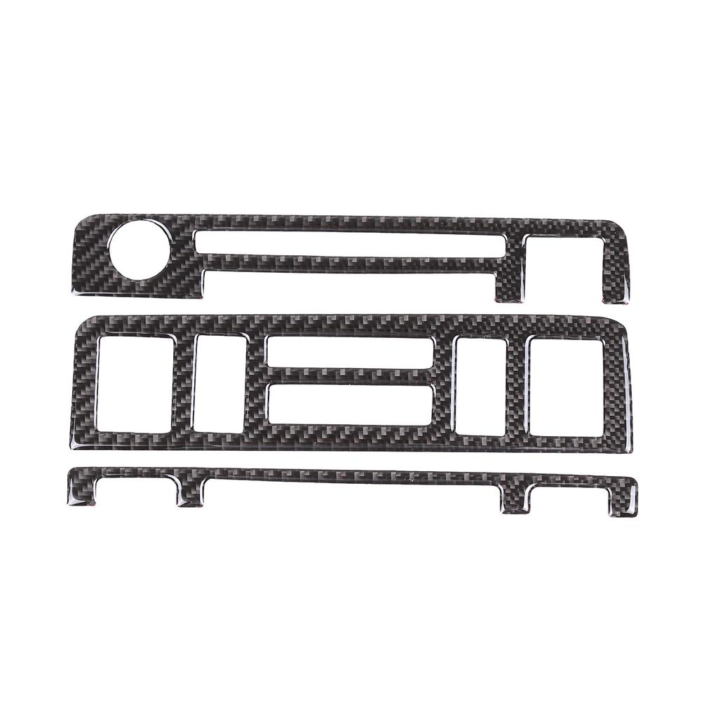 Carbon Fiber Central Console CD AC Cover Trim For BMW 3 Series E46 1998-2005