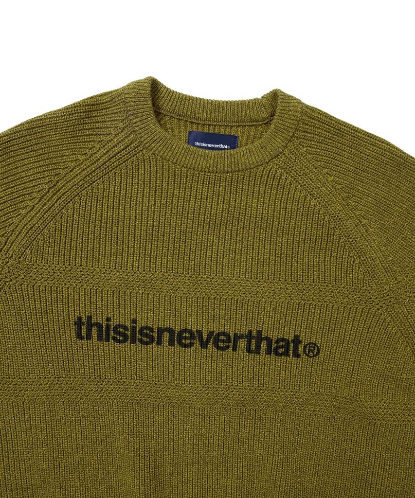 THISISNEVERTHAT T-Logo Knit Sweater Mustard