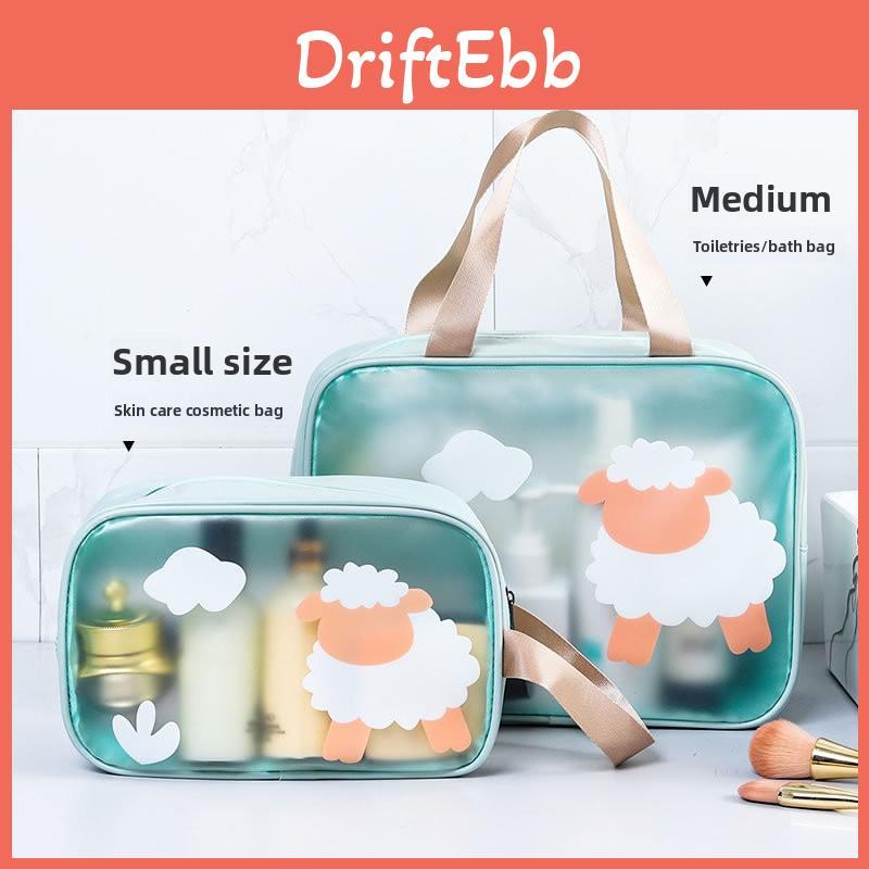 Portable Large Makeup Bag With Waterproof Pvc Material For Travel And Bathroom Storage