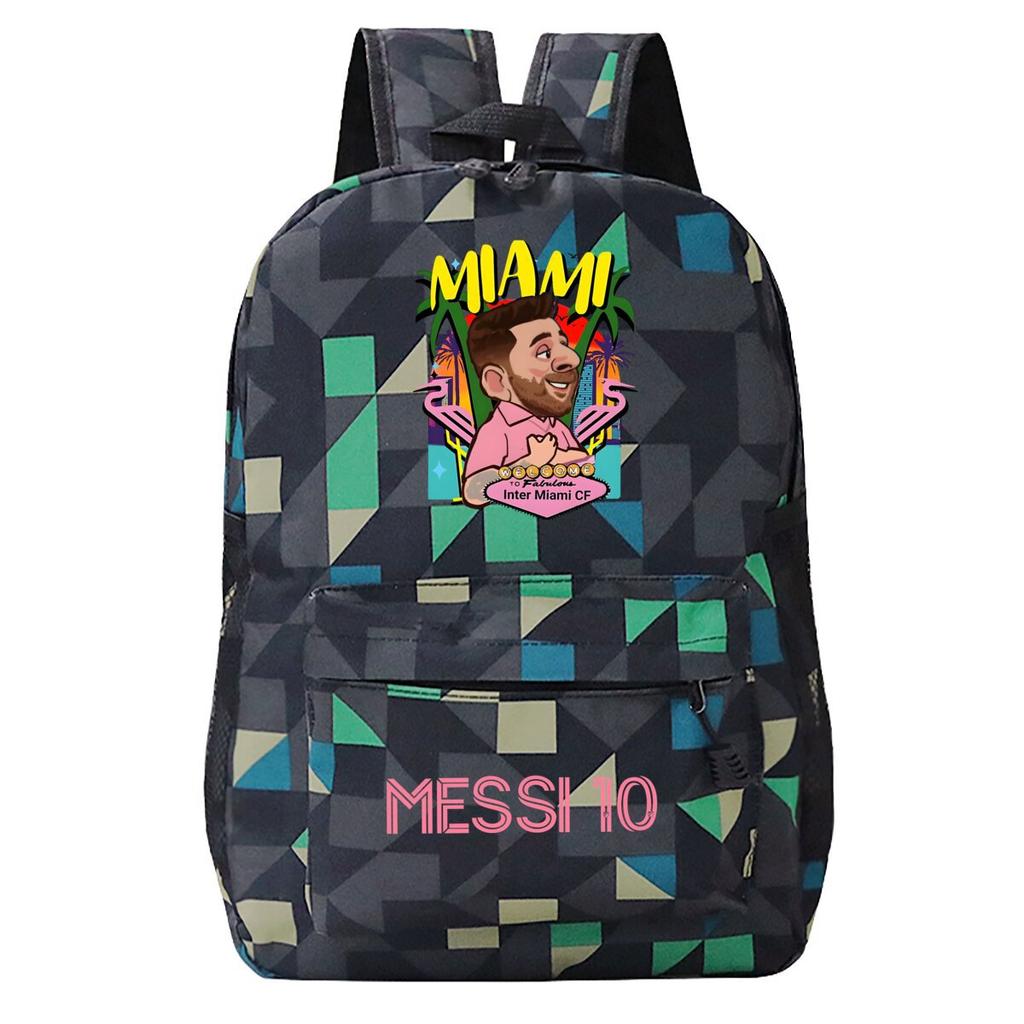 Football Printed Student Backpack Multifunctional Usb Interface Large Capacity Leisure Travel Backpack