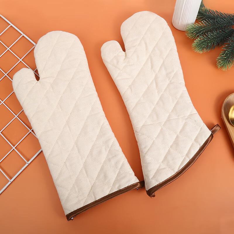 Oven Gloves, One Pair/pack, Heat-Resistant Insulated Gloves, High-Temperature Resistant, Flame-Retardant Protective Gloves, 200° Large Size (One Pair)