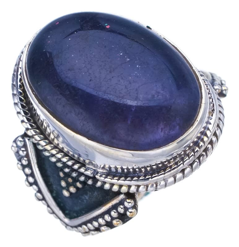 

StarGems® Natural Sun Sitara Handmade 925 Sterling Silver Ring 7.25 F3008