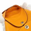 Pristine HERMES Coin Case Calvi Duo Serie Metal Compact Wallet Epsom Leather Used