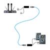 Metal XLR Line Extender Double Channel Connectors with Enhancing Signal Stability Perfect for Stage and Recording Use