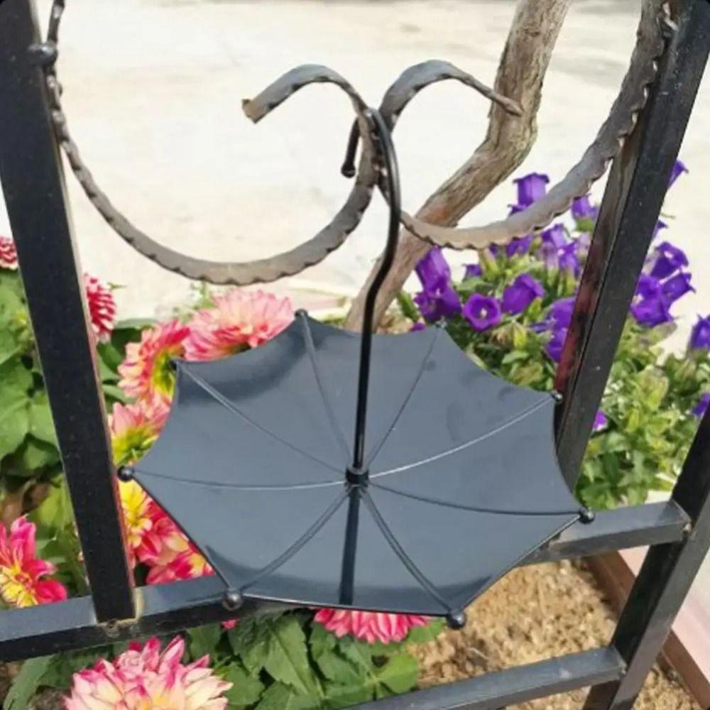 Umbrella Design Bird Feeding Tray Weatherproof Bird Bath Feeder Hanging Bird Feeder  Backyard