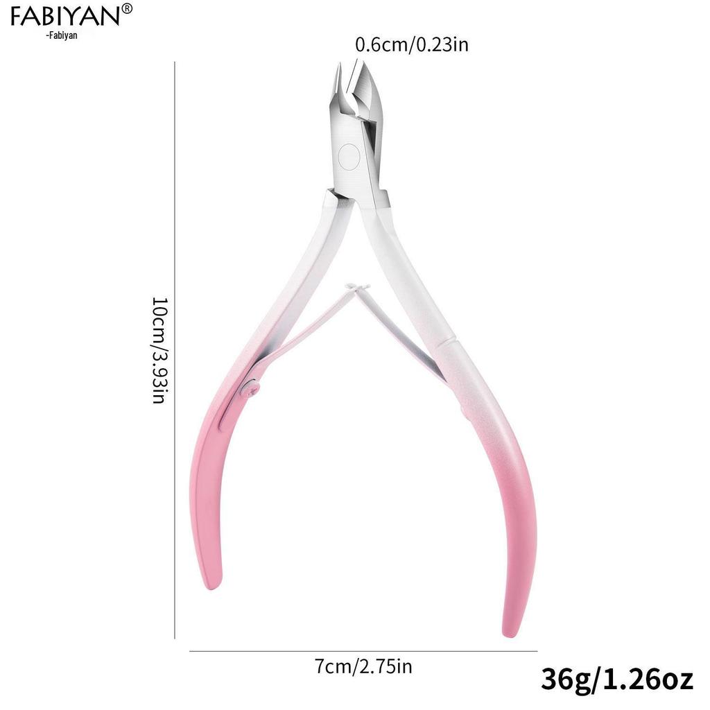 D501 Stainless Steel Cuticle Nipper & Hangnail Remover Set - Gray Manicure Tool