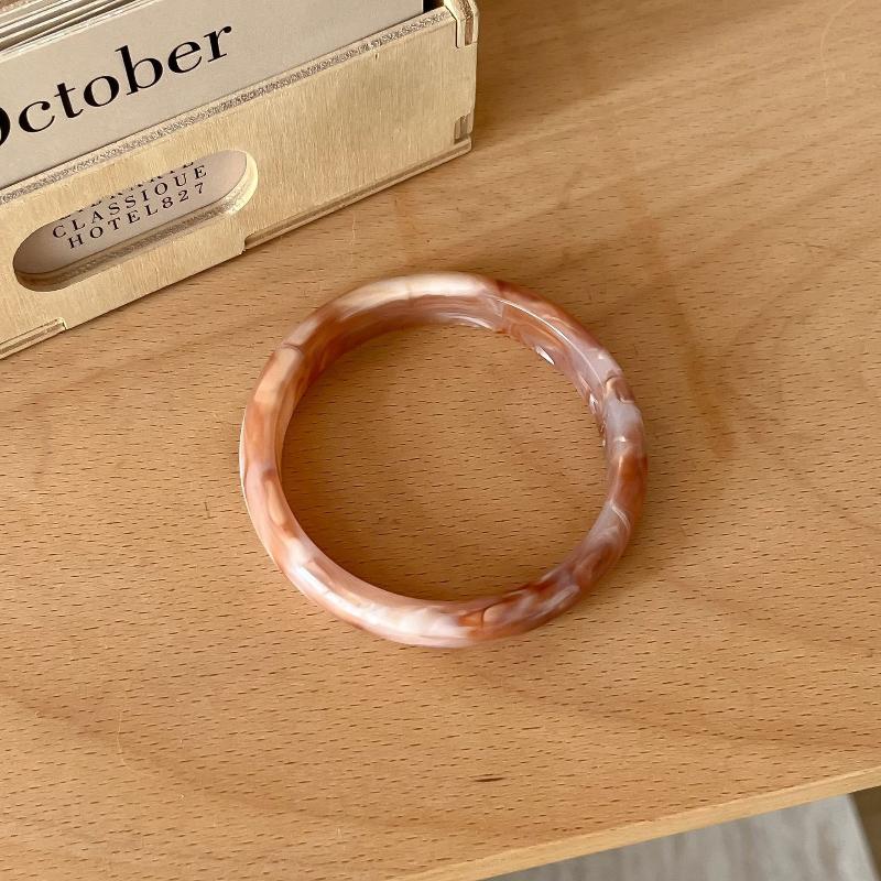 Smudged Resin Fine Bracelets For Women Vintage Acrylic Korean Jewelry Elegant Easy Match Simple Pulseras