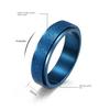 Titanium Steel Rings for Men Frosted Rotatable Couple Ring Women Decompress Rings Fashion Students Rings Jewelry Gift Boys Girls Ring