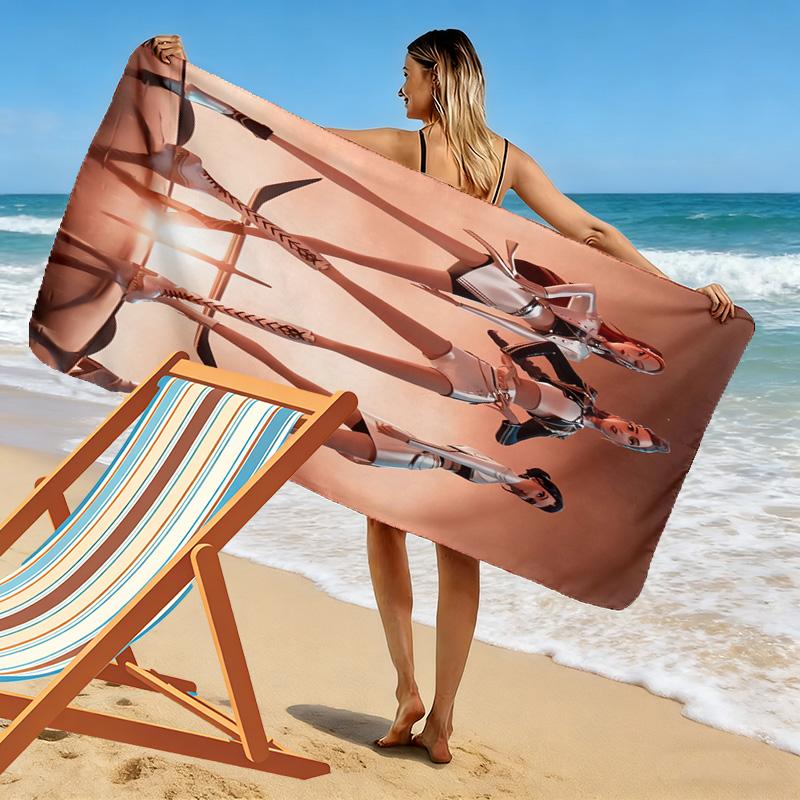 Future Fashion Icons beach towel Beach towel for vacation photos soft Outdoor pool towel quick-drying swim towel swim Outdoor picnic beach mat
