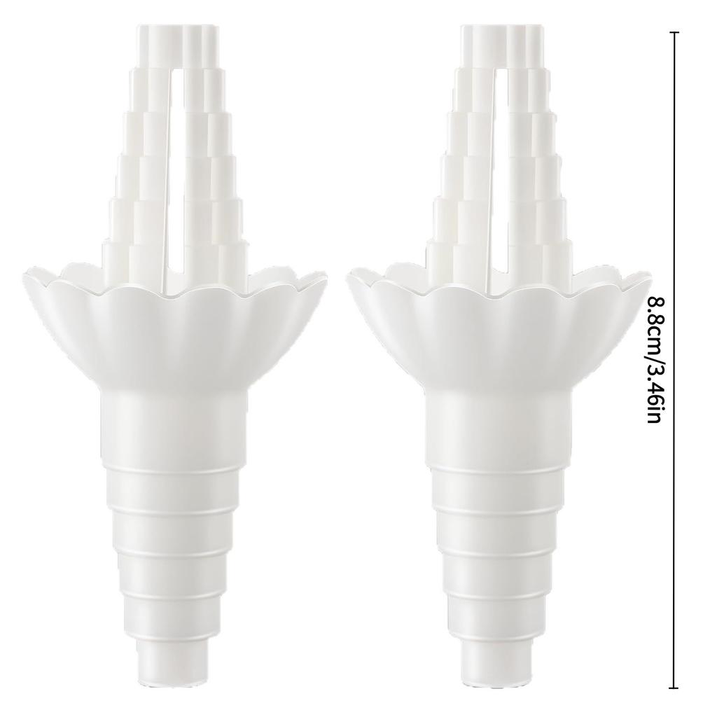 2PCS Universal Bottle Emptying Kit - Reusable Liquid Transfer Connector with No Waste Funnel Adapter, Compatible with Soap