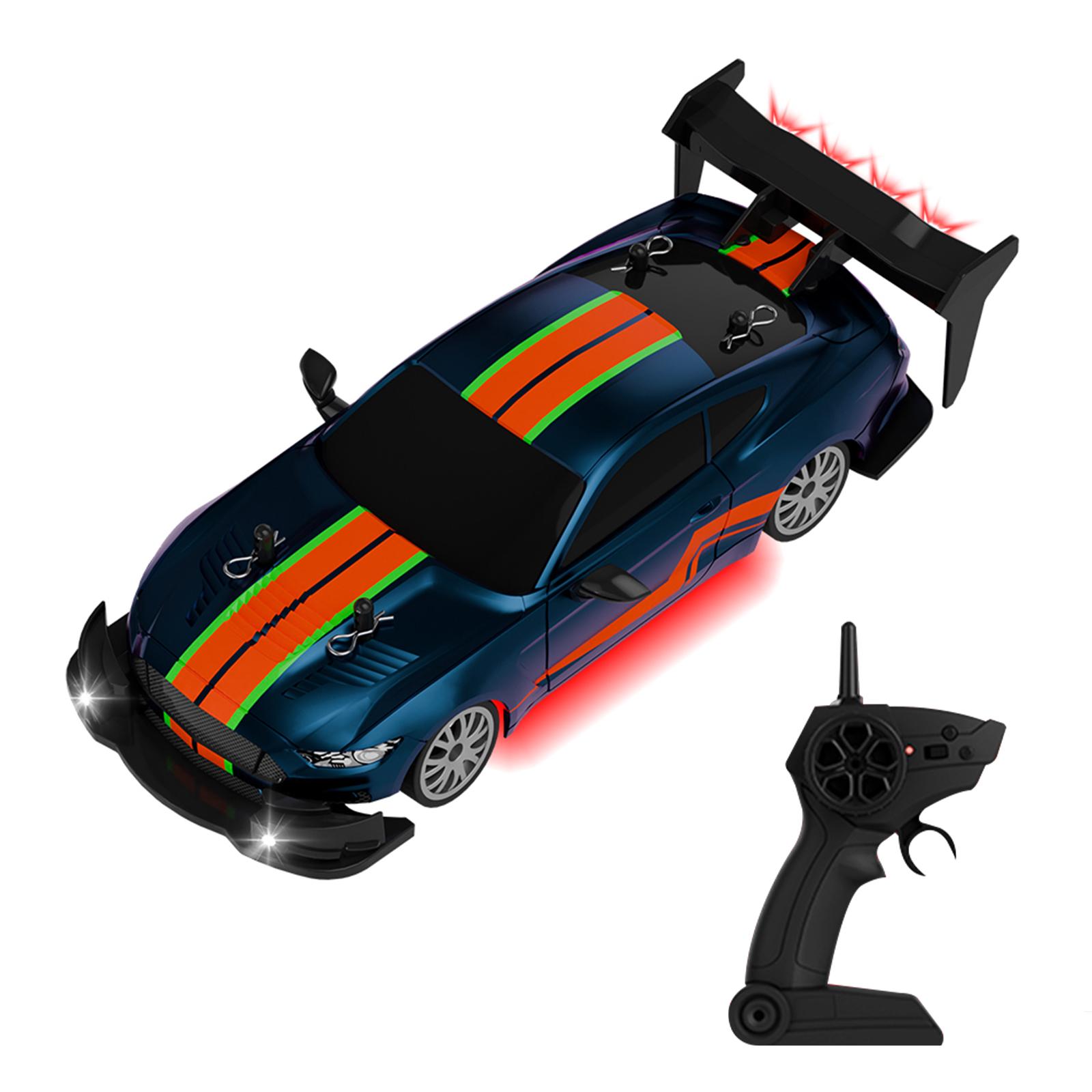 

1/20 RC Дрифт-кар Гоночный автомобиль Пульт управления Дрифт-кар 4WD Мини-игрушка со светом Без аккумулятора чёрный