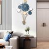 Large Wall Clock Without Drilling Battery Operated Silent, Hot Air Balloon Decor, Simple Clock
