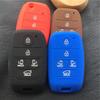 Silicone Rubber Car Key Cover Case for KIA Grand Carnival Sorento Sedona MPV 5 Buttons Smart Remote Key Case