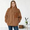 Yousheng Women's Fleece Jacket Long Sleeve Zip Up Sherpa Coats Fall Winter Loose Fit Fuzzy Outerwear with Pockets