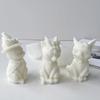 Cat Shape Candle Molds Silicone Molds Resin Casting Mold for Making Candle