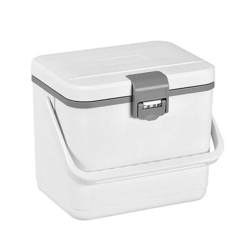 4.5L Insulated Portable Cooler with Handle Camping Car Refrigerator Heat Preservation Barbecue Insulation Box for Beach Picnic