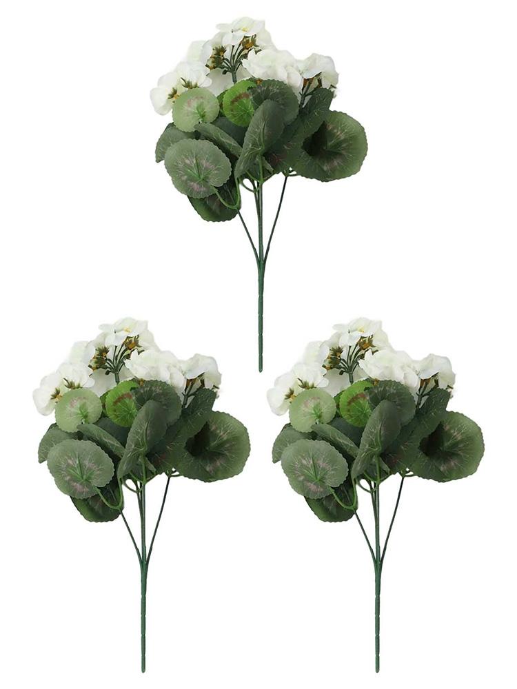 Anpassbare Anordnung Künstliche Geranien Außenblumen Seidenblumen