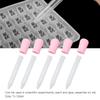 5pcs Liquid Dropper Silicone Jewelry DIY Dropper Transfer Pipettes for Epoxy Resin Laboratory ExperimentPink