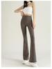 Women's High-Waist Fleece Flare Pants – Floor-Length, Loose Fit, Autumn/Winter Fashion